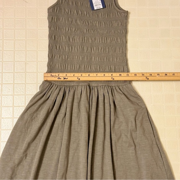 Universal Thread Smocked Knit Maxi A-Line Dress - Olive Green Size XS - Picture 4 of 6